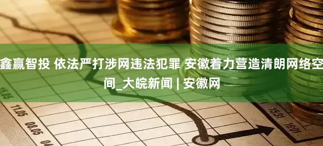 鑫赢智投 依法严打涉网违法犯罪 安徽着力营造清朗网络空间_大皖新闻 | 安徽网